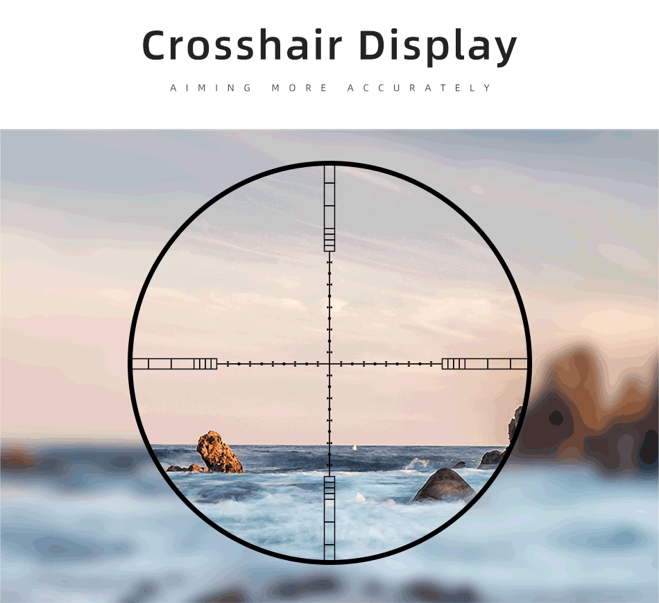 DIANA 6-24x50 Locking Tactical Rifle Scope Green and Red Cross with Light Sniper Gear Hunting Optical Scope Scope Aiming Rifle