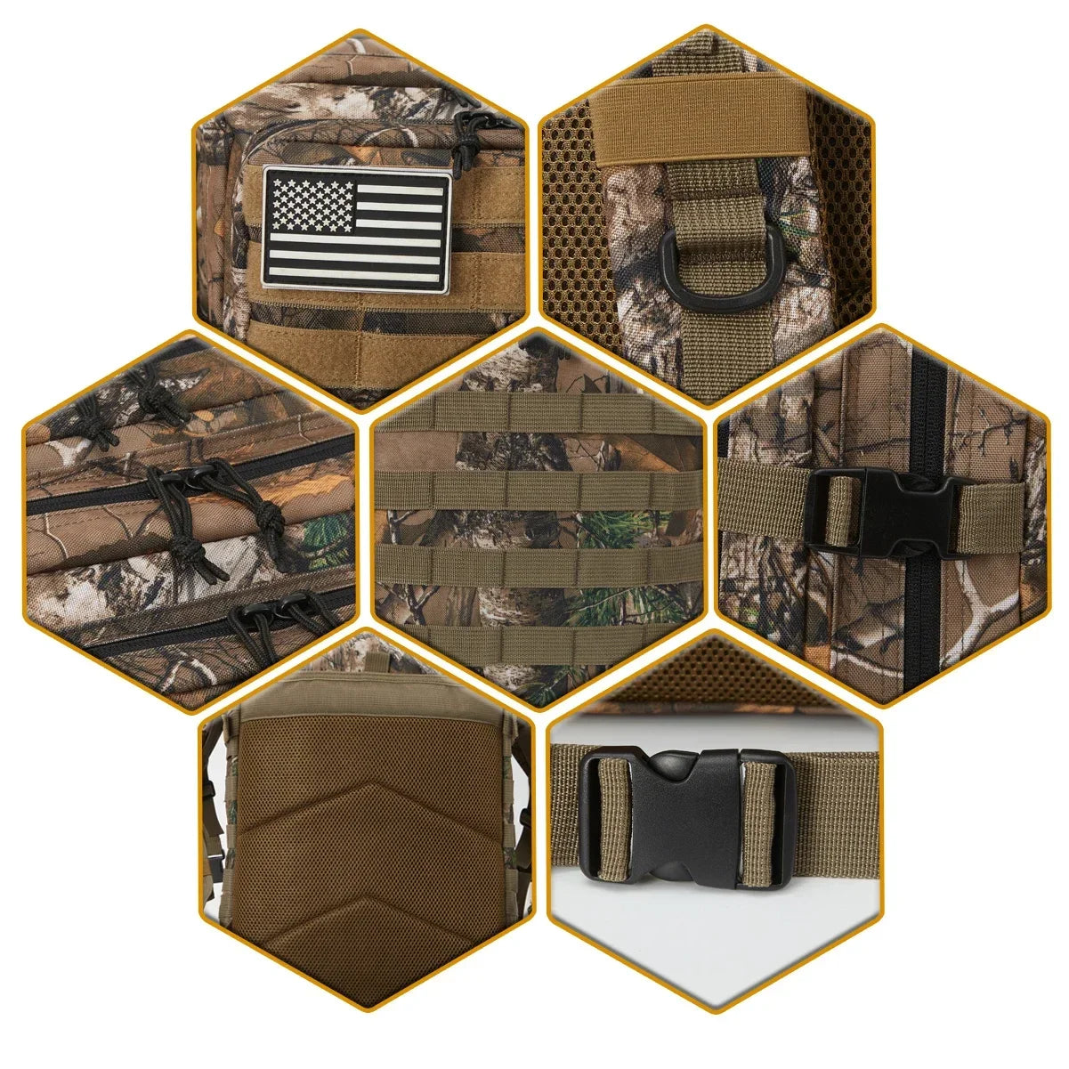 45L Hunting Large Capacity Outdoor Tactical Backpacks for men/Women 3 Days Gym Hiking Ba For Trekking Camping daypack back pack