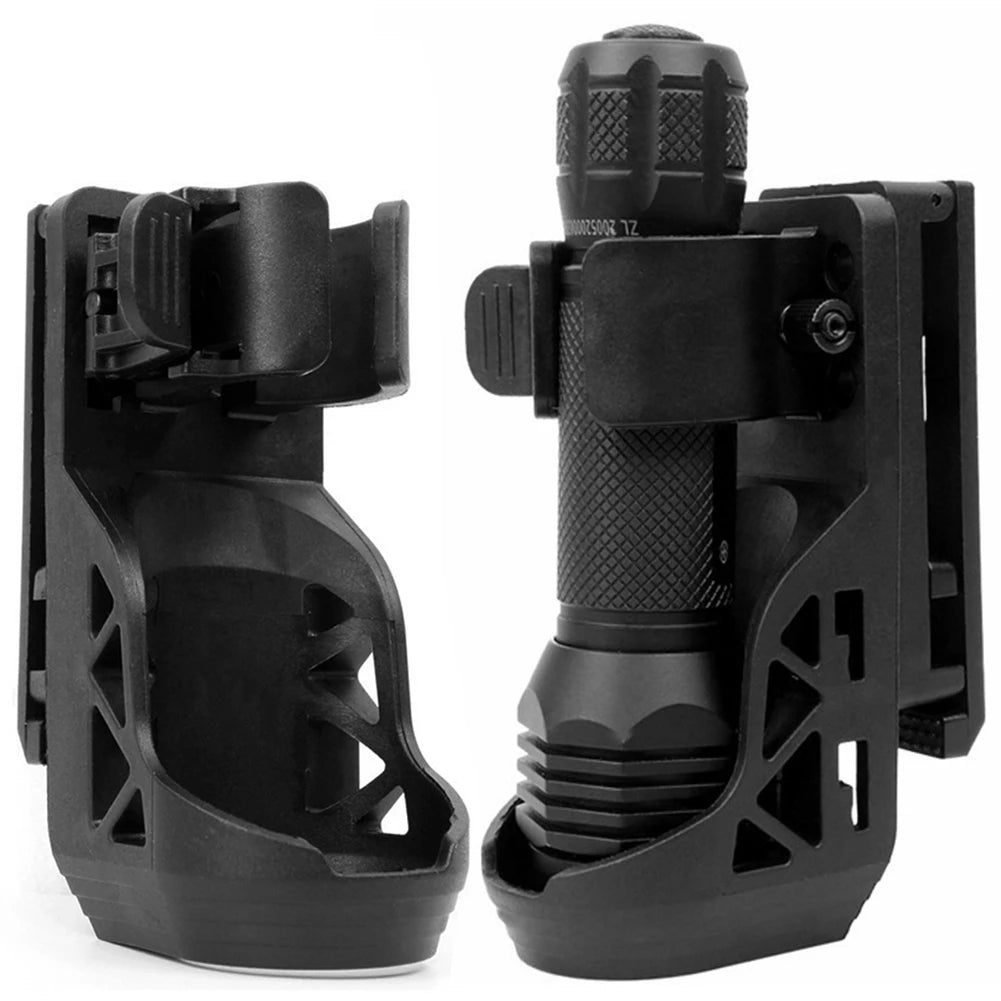 Flashlight Holster with Lever Side Lock System Flashlight Holder for Belt Torch Holster for 2.5-3cm Diameter Flashlight