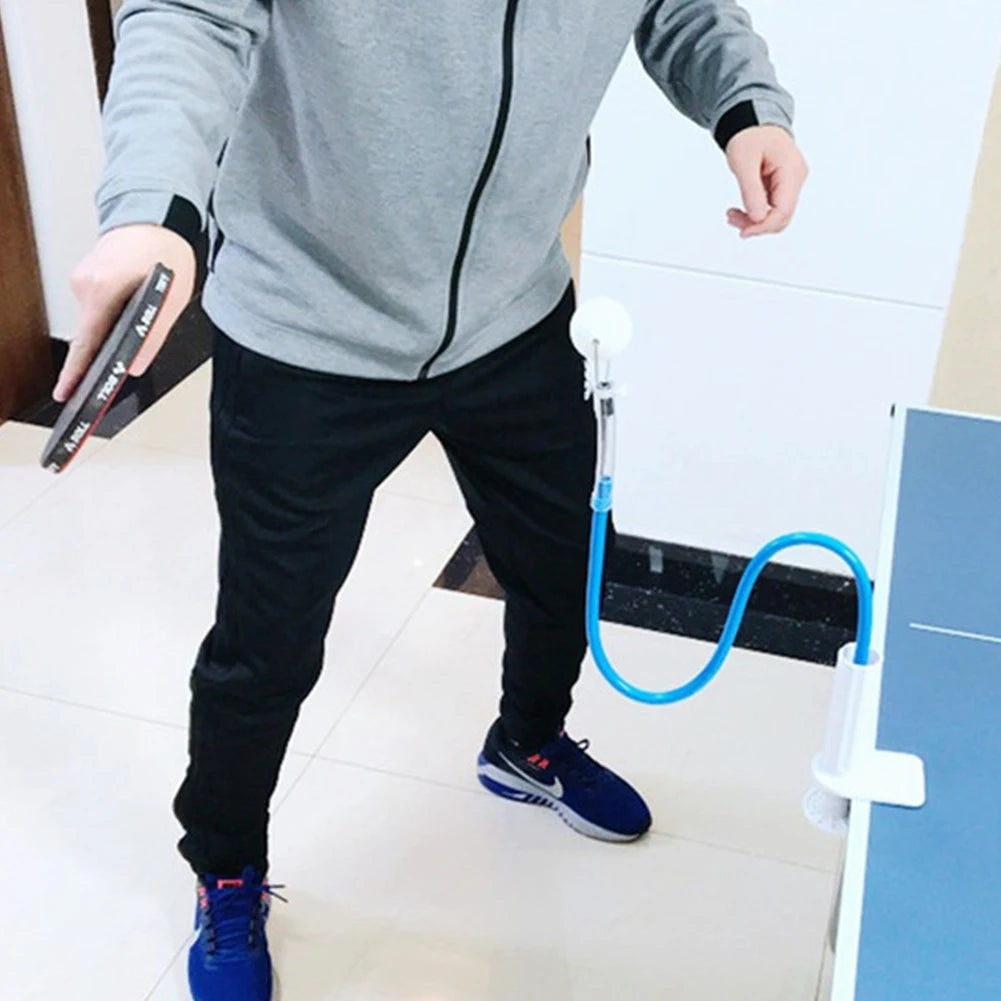 Table Tennis Ball Trainer Fixed Table Tennis Training Device Rapid Rebound Ping Pong Machine with Table Clamp for Beginners