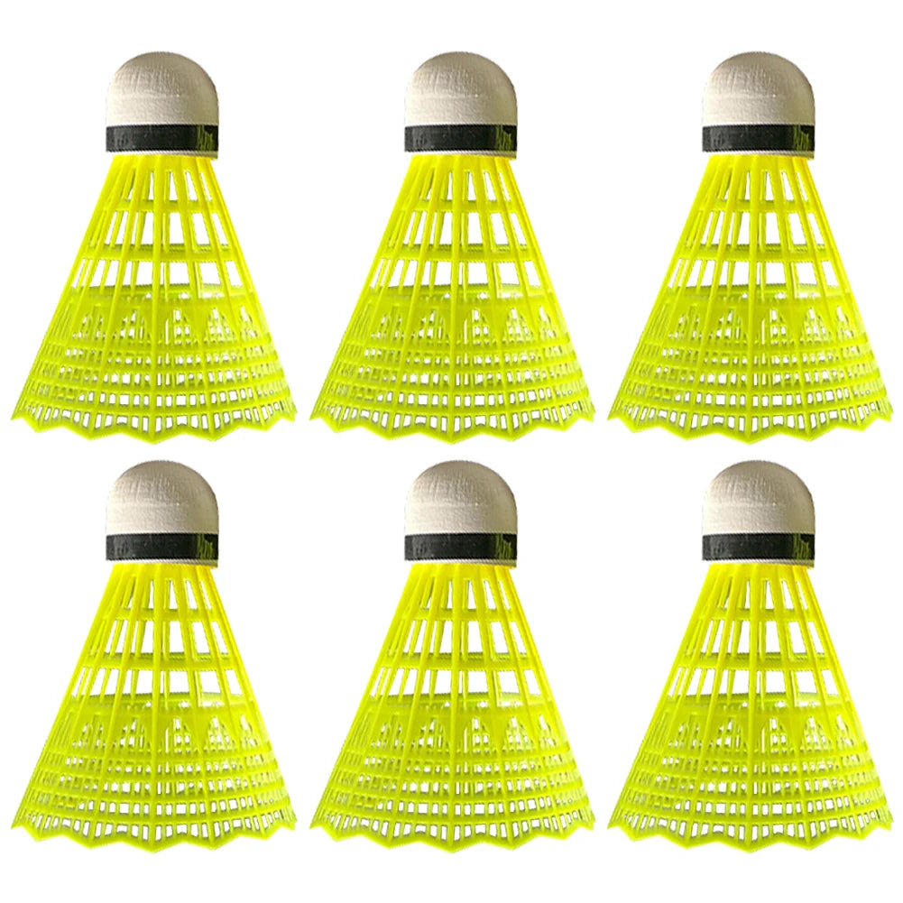 3/6 Pcs High Speed Badminton Birdies Great Stability Badminton Ball Outdoor & Indoor Use Nylon Badminton for Beginner Practice
