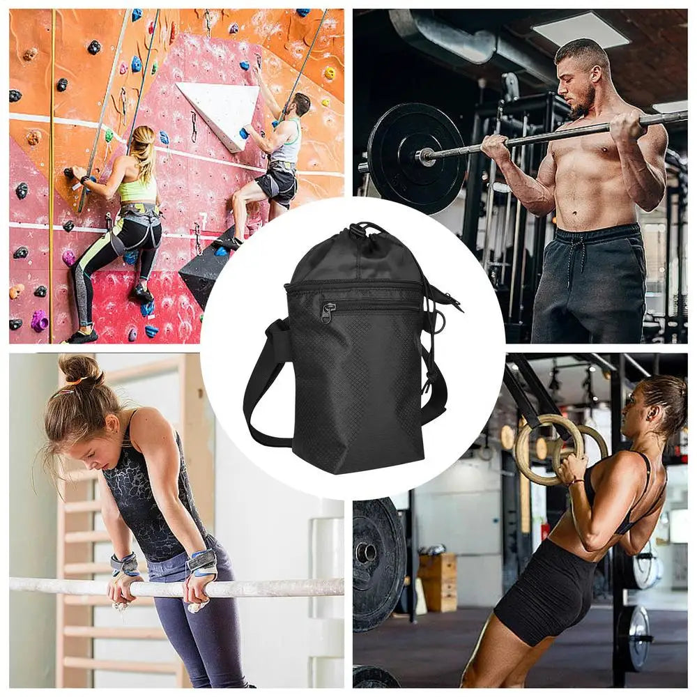 Magnesia Sack Rock Climbing Chalk Bag Waterproof Pocket for Weight Lifting Outdoor Bouldering Magnesia Pouch Climbing Equipment