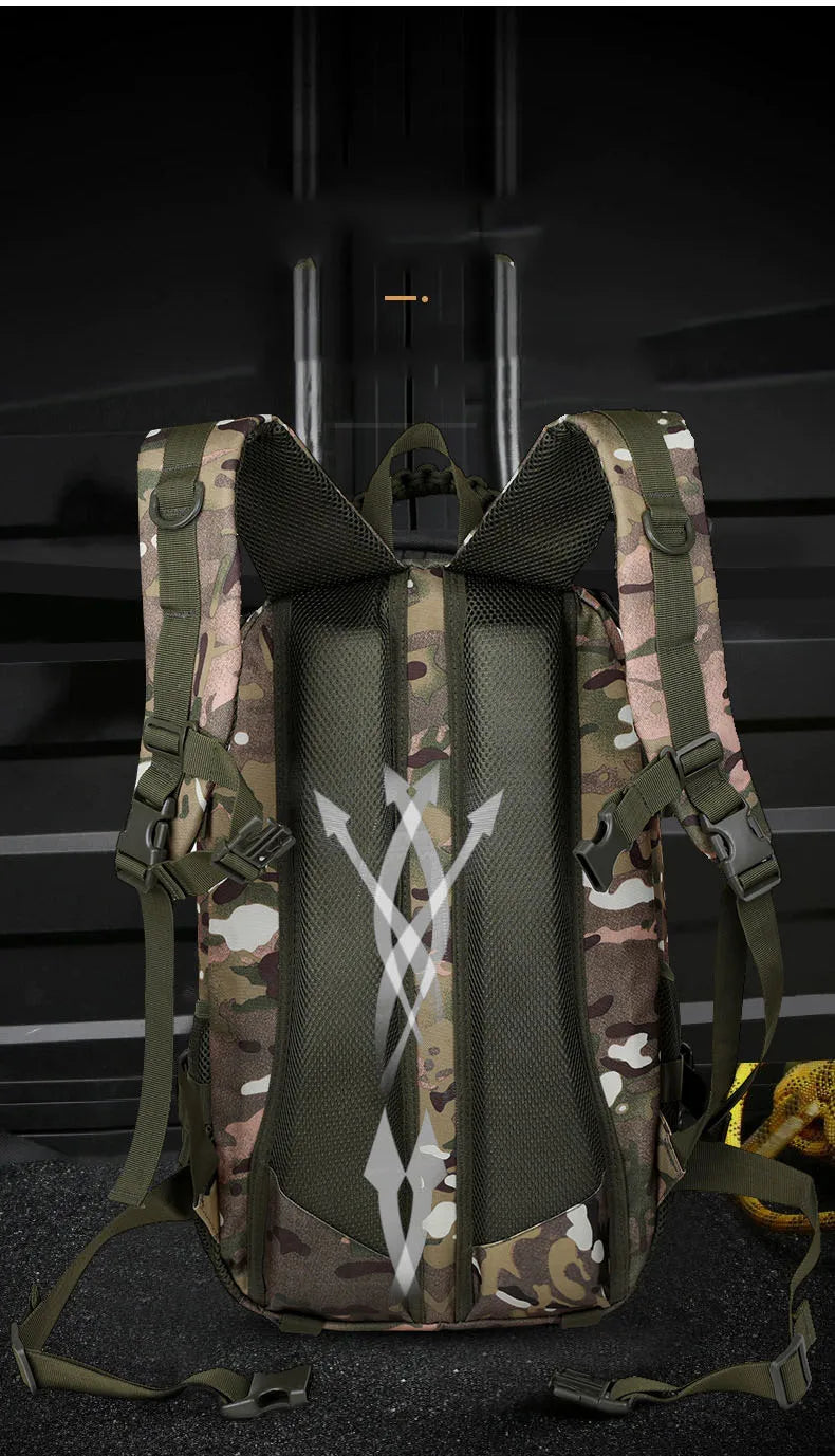 Oulylan Outdoor Traveling Waterproof Trekking Fishing Hunting Climbing Bag Male Camo Backpack Camping Men  Rucksack