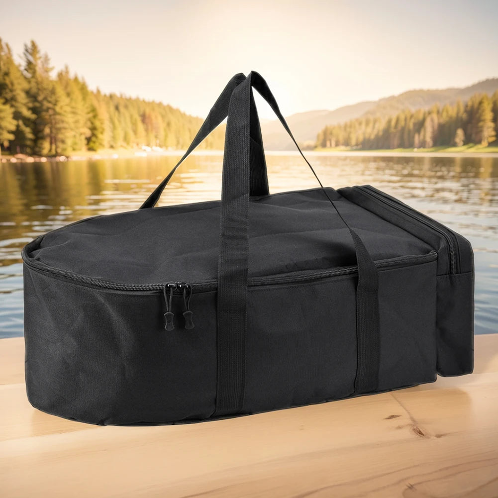 Fishing Boat Storage Bag Water Repellent Fishing Tackle Bag Double Zipper Bait Boat Storage Bag with Handle Fishing Equipment