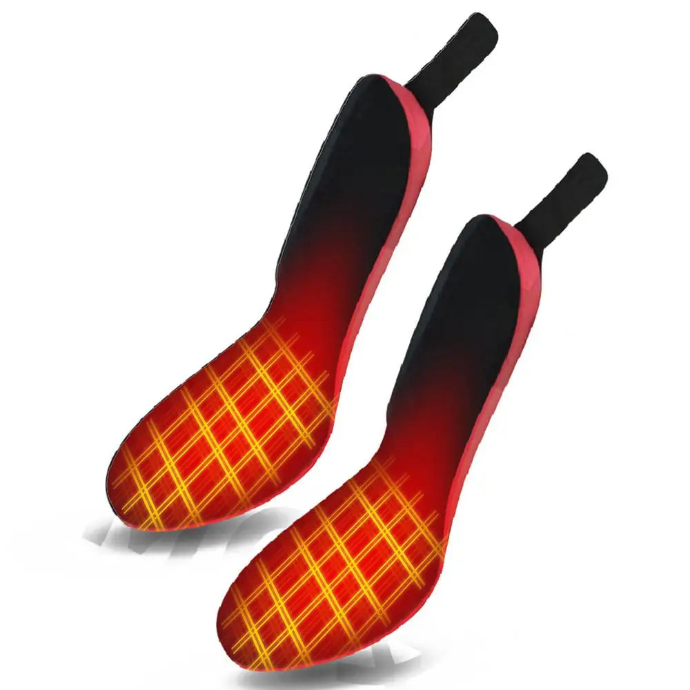 USB Heated Shoe Insoles Rechargeable Electric Foot Warming Pad Feet Warmer Sock Pad Mat Winter Outdoor Sports Heating Insole
