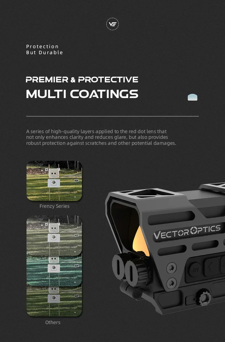 Vector Optics Frenzy 1x31x26 Red Dot Sight | 50K Hours Battery & Motion Sensor | 3 MOA & IP67 Waterproof | Lifetime Warranty