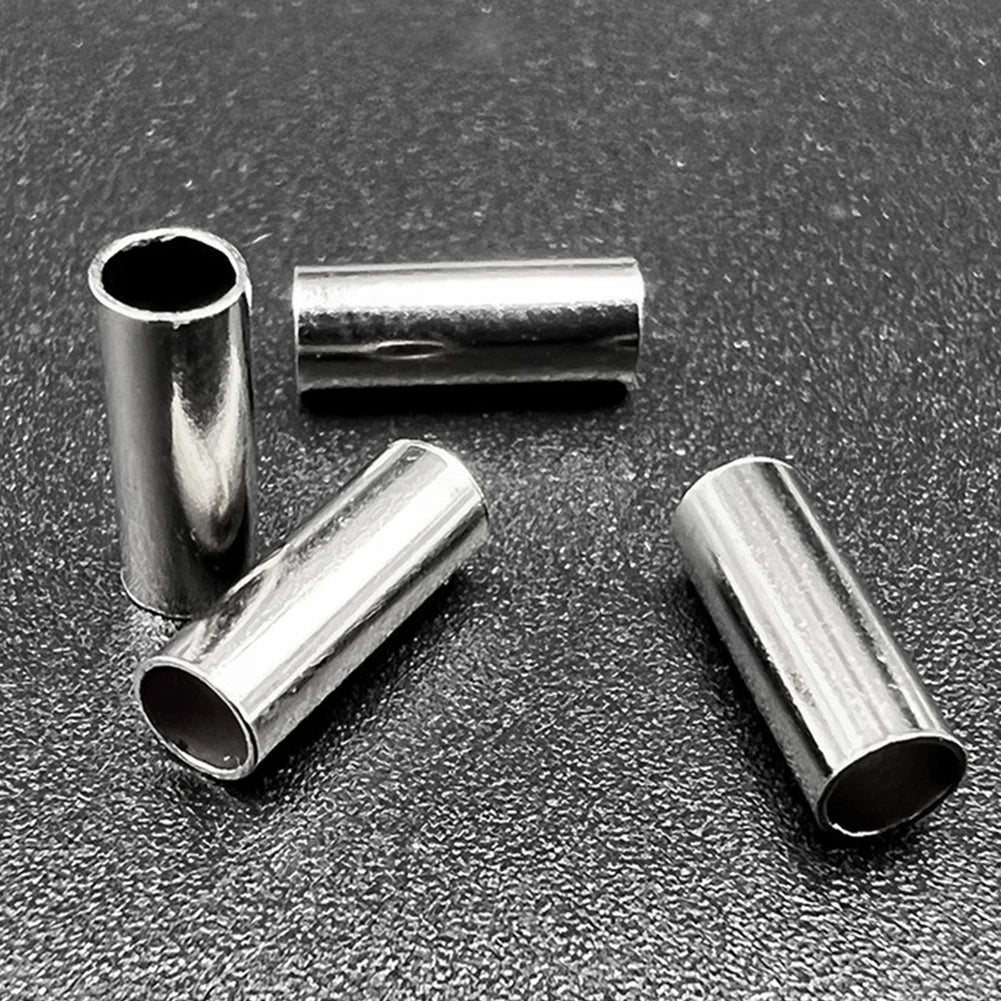 Fishing Crimpers Tool Crimp Sleeves Kit with Single /Double Barrel Ferrule Wire Rope Swager Crimper Fishing Line Tackle Tools