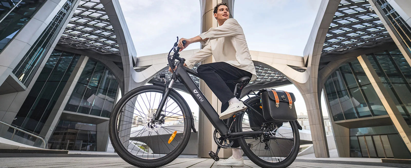 DYU C5 Adult City Electric Bike, Brushless Motor, Built-in Lithium Battery, 350 Inch, 48V, 10Ah, 27.5W