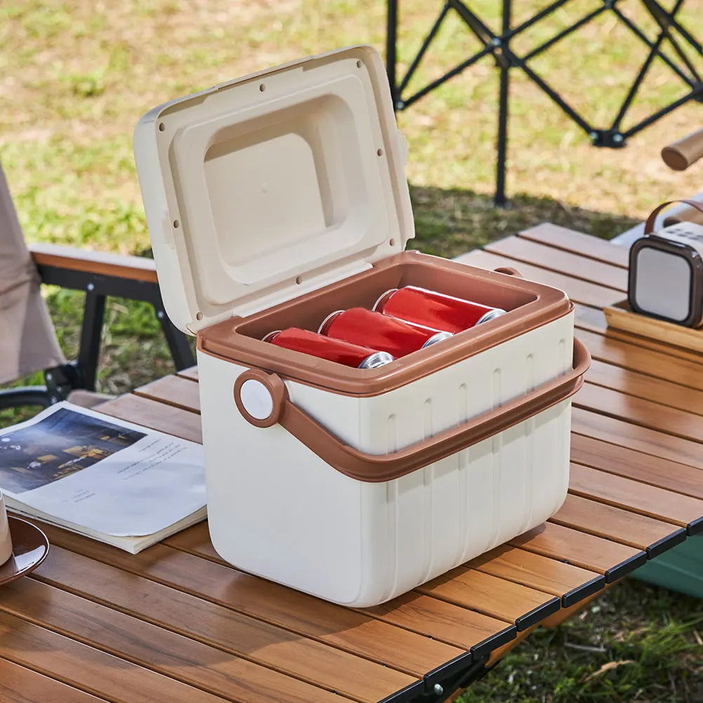 5/6L Portable Outdoor Incubator Large Capacity Food Storage Box Cooler Ice Bottle Cooler Mini Fridge Camping Refrigerator