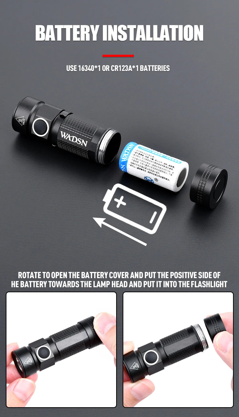 WADSN Metal Mini Weapon Tactic Airsoft white Strobe FAST Helmet Flashlight LED Flashlight Fit 20mm Rail Scout Hunting Light