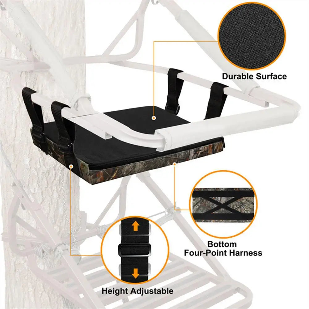 Tree Seat Cushion Pad Adjustable Tree Stand Seat Cushion Adjustable Tree Stand Seat Pad Accessories For Hunting Multifunctional