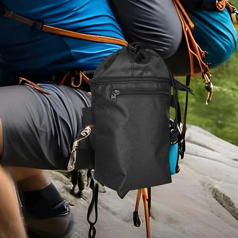 Magnesia Sack Rock Climbing Chalk Bag Waterproof Pocket for Weight Lifting Outdoor Bouldering Magnesia Pouch Climbing Equipment