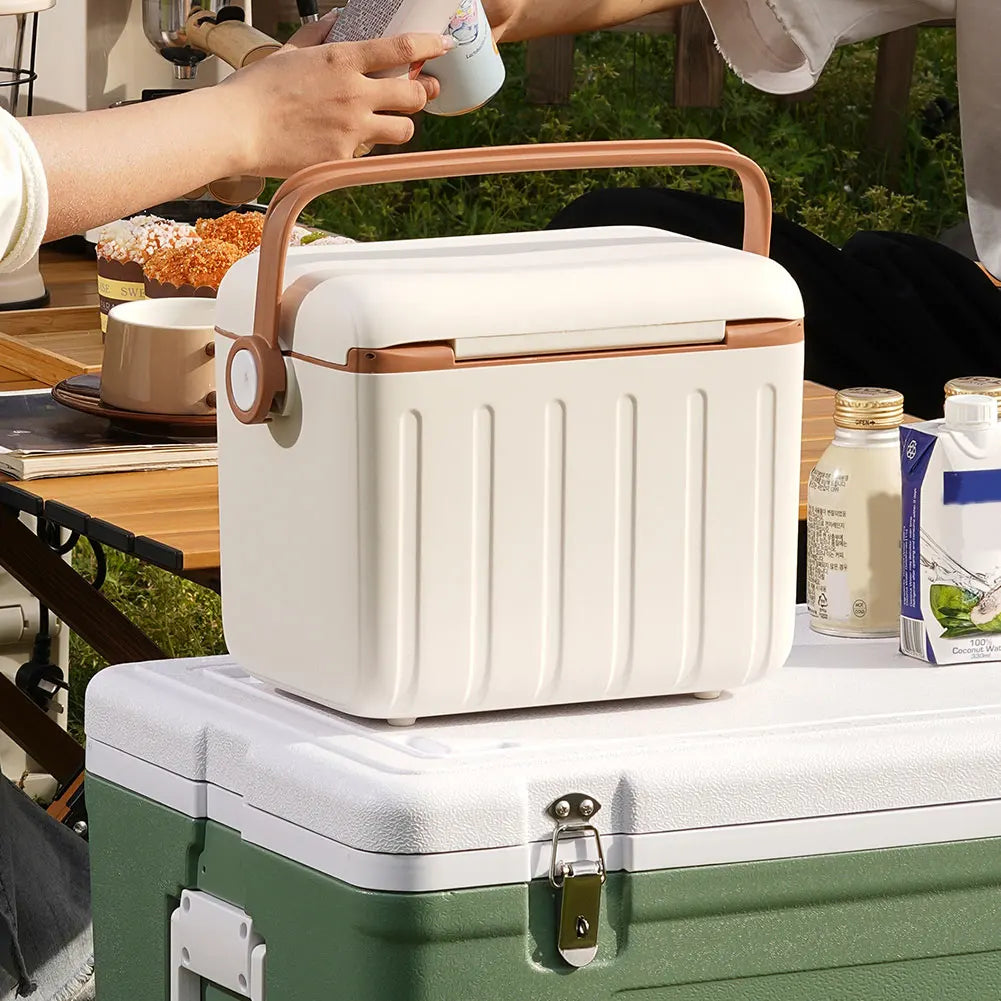 5/6L Portable Outdoor Incubator Large Capacity Food Storage Box Cooler Ice Bottle Cooler Mini Fridge Camping Refrigerator