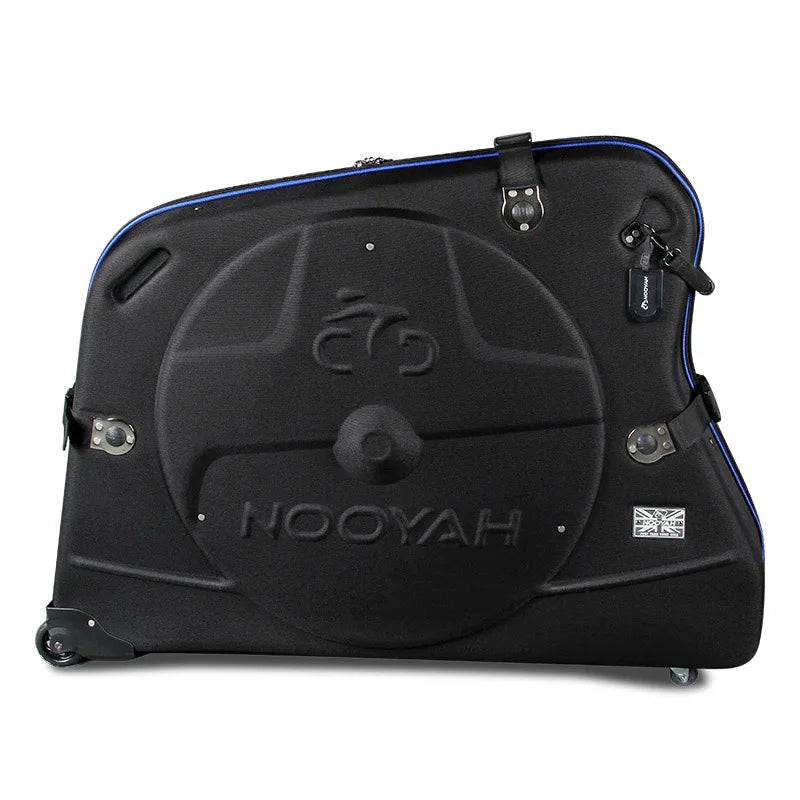 NOOYAH Bike Travel Case Bicycle Transport Bag EVA Case MTB Road Bike Accessories Hardshell Round Trip Suitcase Bike Travel Tools