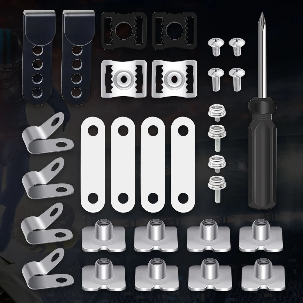 31Pcs Hockey Helmet Replacement Parts Hockey Helmet Repair Kit Sports Helmet Repair Kit for Youth Adults Hockey Baseball Sports