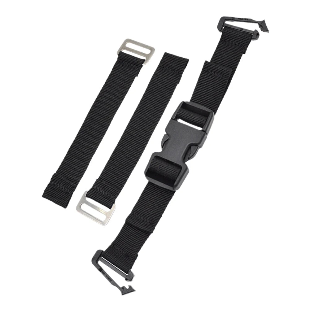 Backmount Fixed Strap Diving Backplate Strap Quick Release Scuba Diving Webbing Wear Resistant BCD Tank Strap for Scuba Diving