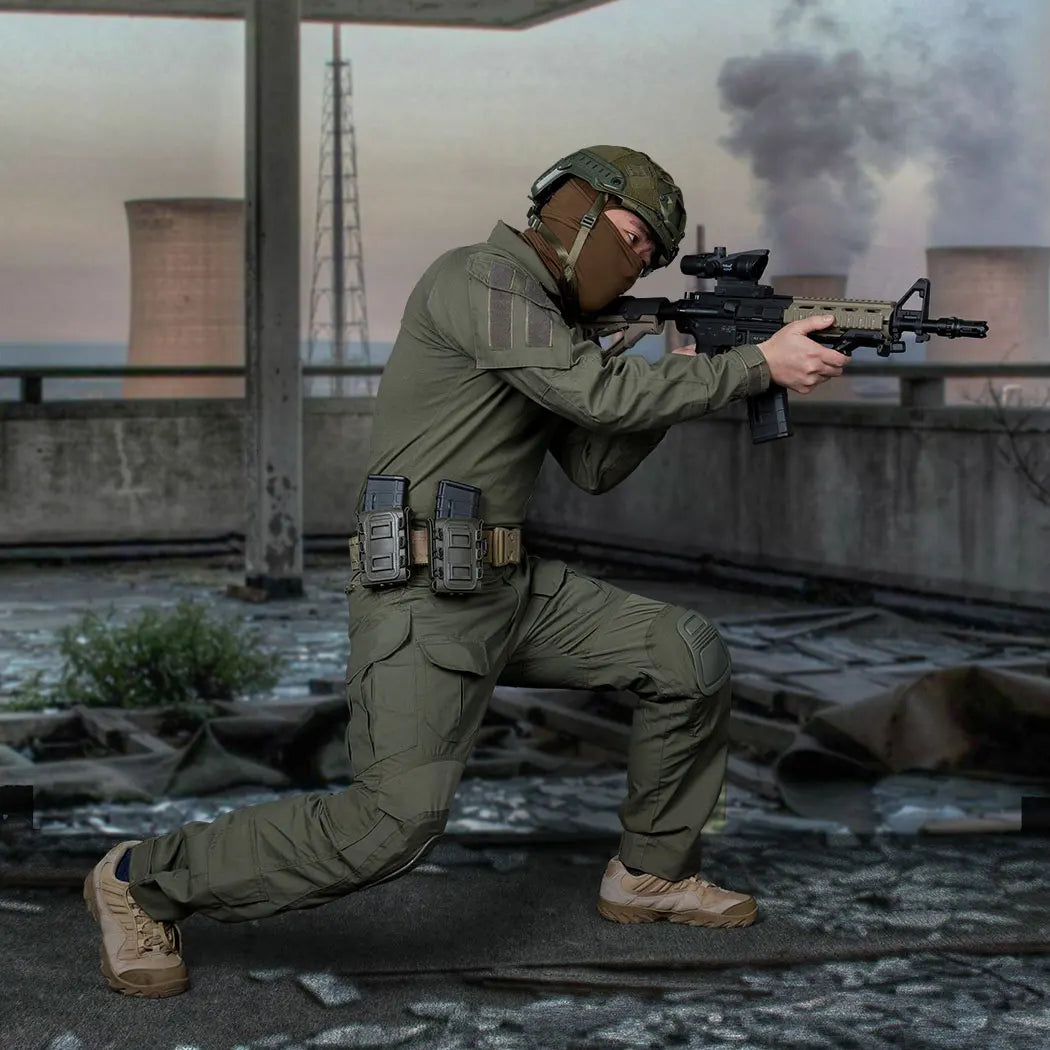 IDOGEAR Tactical Uniform BDU G3 Combat Shirt & Pants Knee Pads Update Ver Camo Combat Uniform 3004