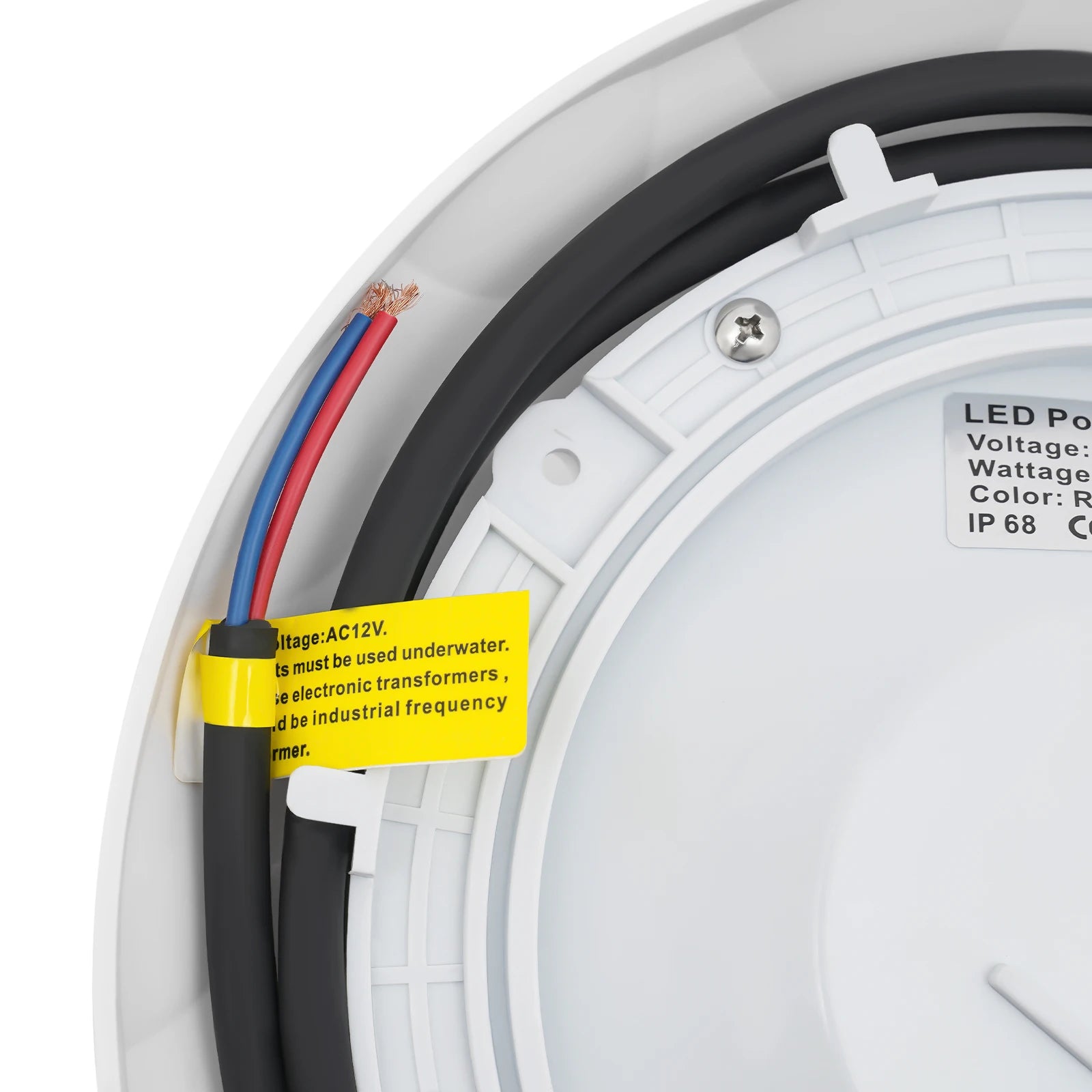 Durable RGB Pool Lights with 2835 Light Beads, 45W LED, 3000LM Brightness, Long-lasting, Compact, Ideal for Home Pool and