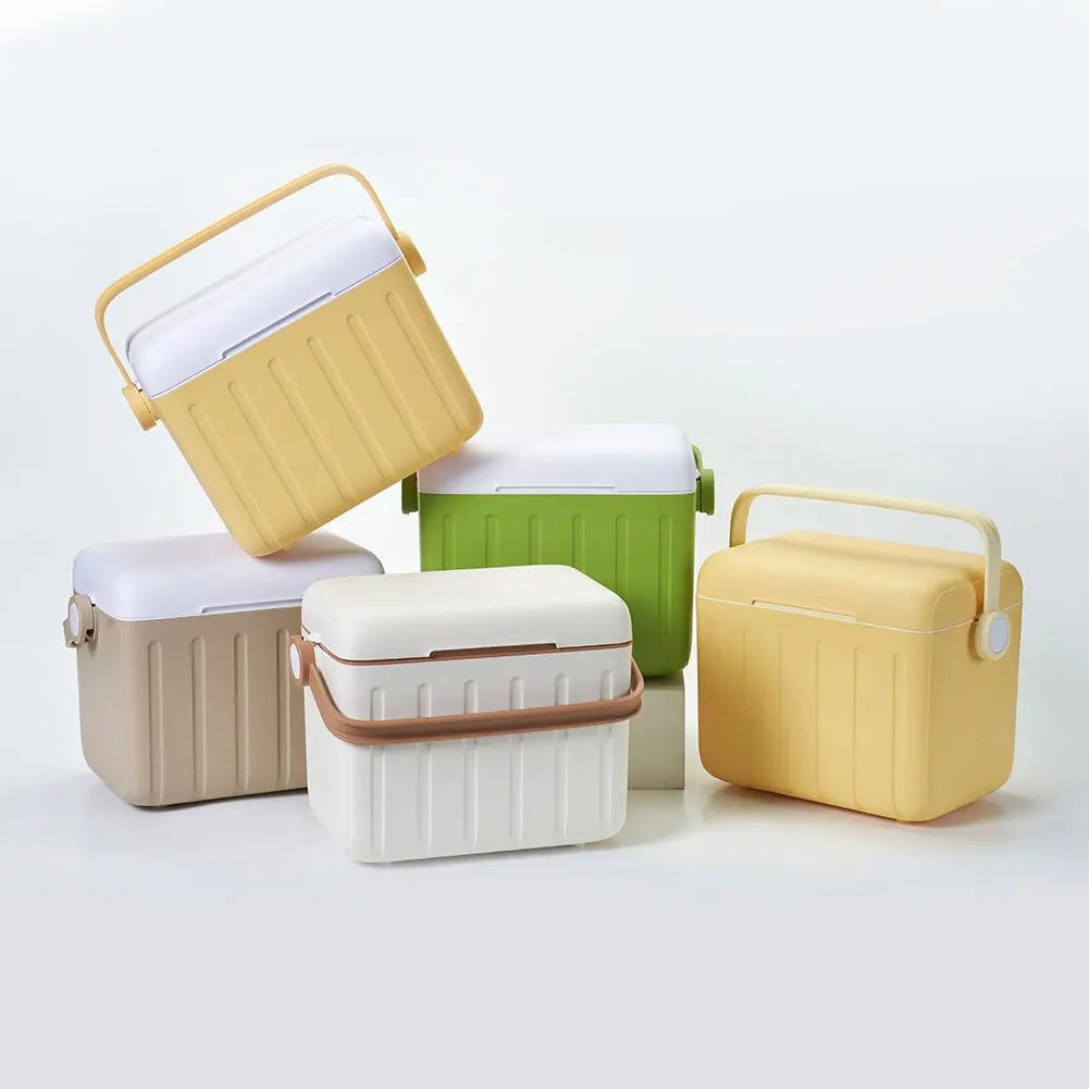 5/6L Portable Outdoor Incubator Large Capacity Food Storage Box Cooler Ice Bottle Cooler Mini Fridge Camping Refrigerator