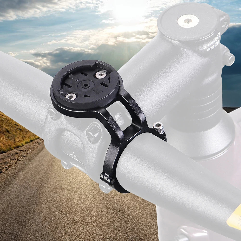 Lightweight Aluminum Bicycle Computer Mount for Handlebar Compatible with Garmin Wahoo Bryton XOSS