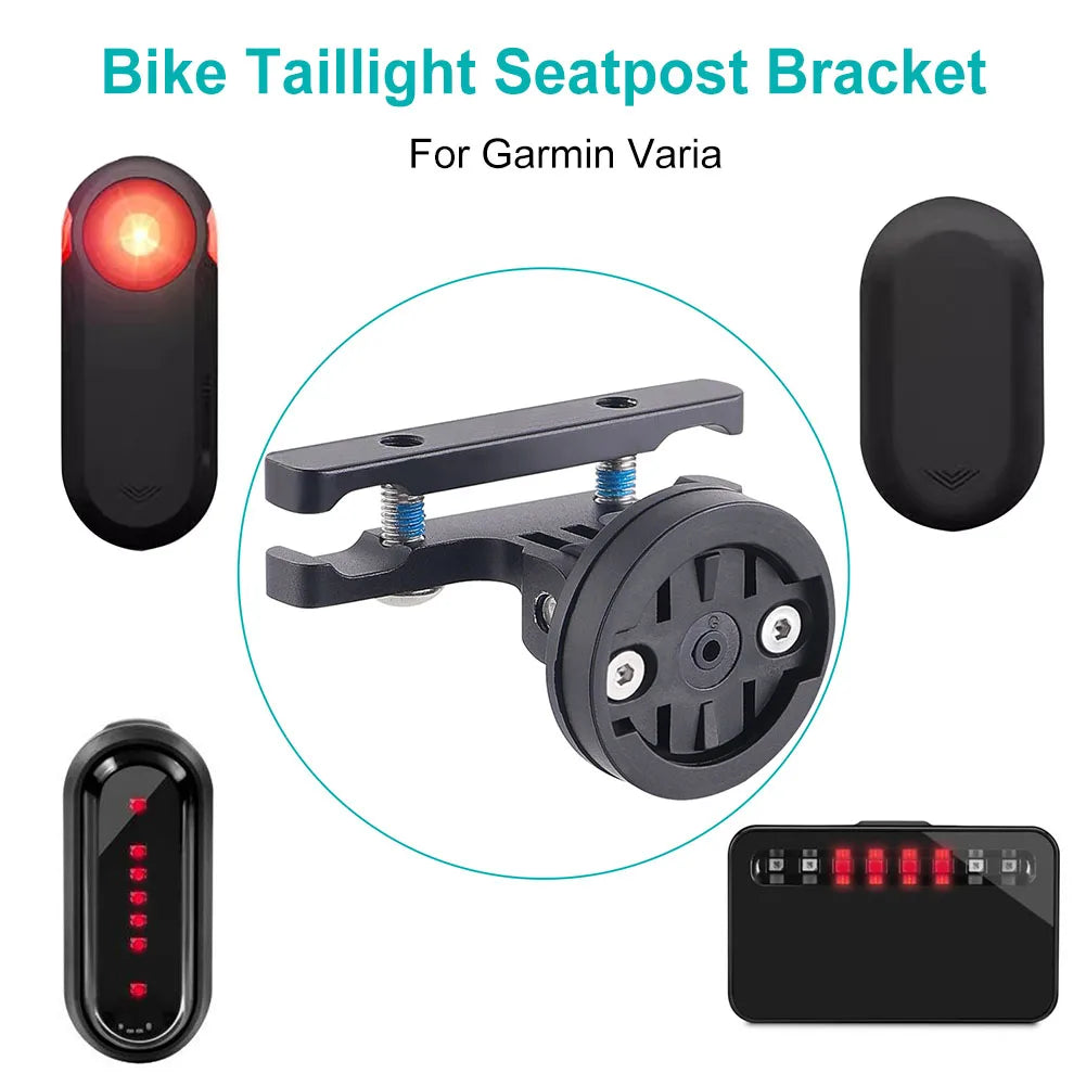 Bike Taillight Seatpost Bracket Adjustable Angle Bicycle Tail Light Saddle Support Aluminum Alloy for Garmin Varia radar