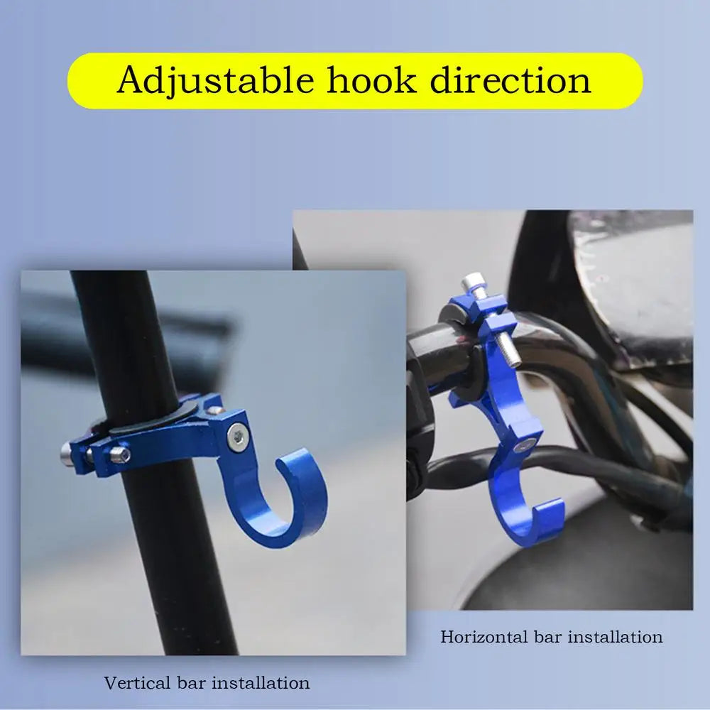 Motorcycle Handlebar Hook Front Storage Hooks For Electric Scooter Handlebar Elegant Hanger Easy Mount Cycling Organization Hook