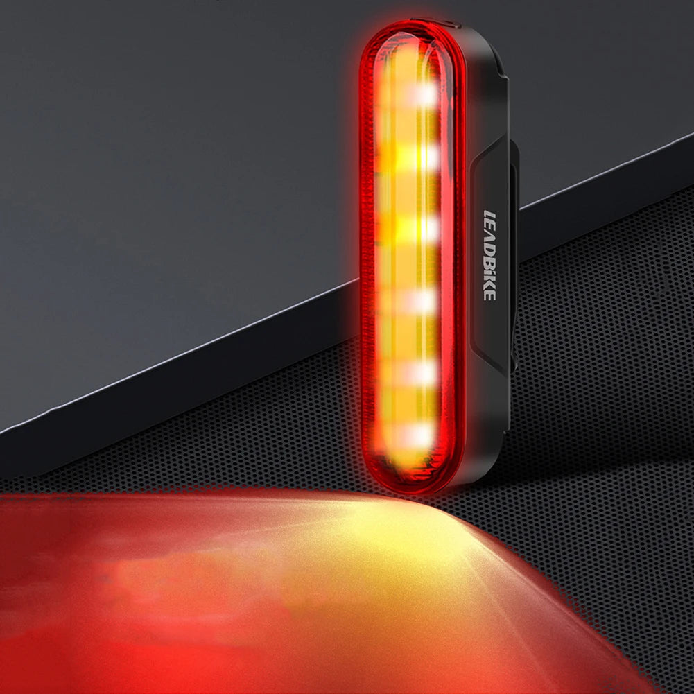 High Brightness Bike Rear Lamp USB Charging Bike Rear Night Light Brake Sensing Cycling Safety Warning Light for Bike Seat Post