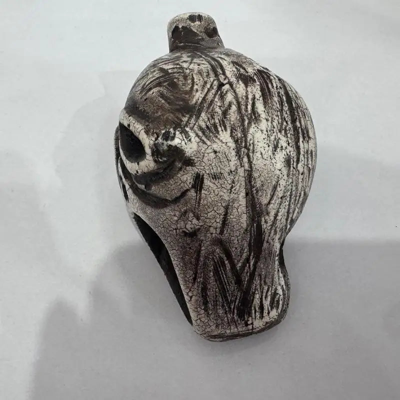 Death Whistle Screaming Whistle Instrument Skull Retro Aztec Death Halloween props Loudest Whistle with Human Sounding Screams