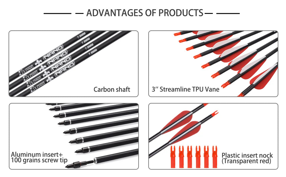 Elong 6/12PCS 26/28/30