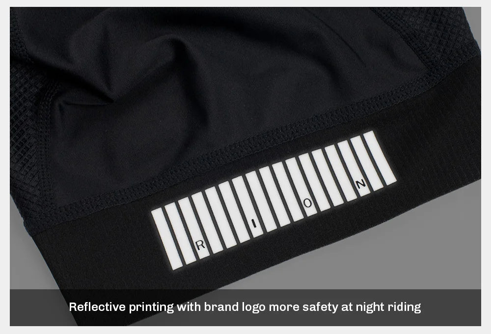 RION Elastic Interface Cushion Upgrade Men Cycling Bib Shorts MTB Road Bike Tights Race Bicycle Culotte Ropa Ciclismo Hombre