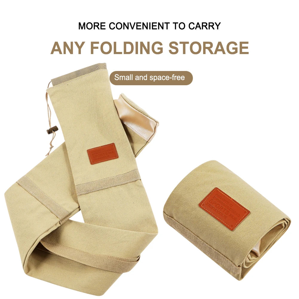 Folding Portable Fishing Gear Storage Bag Large Capacity Fishing Umbrella Bag Thickening Canvas Rod Bag Fishing Gear Accessories