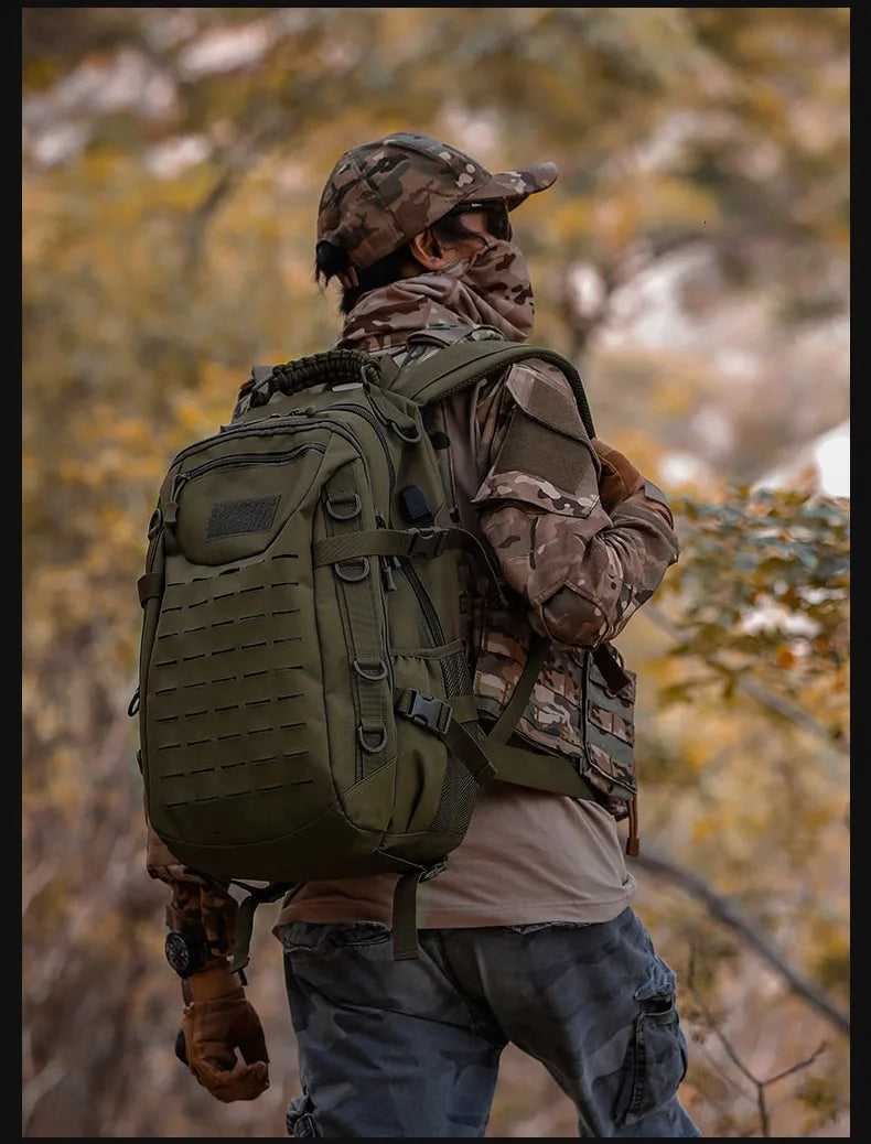 Oulylan Outdoor Traveling Waterproof Trekking Fishing Hunting Climbing Bag Male Camo Backpack Camping Men  Rucksack