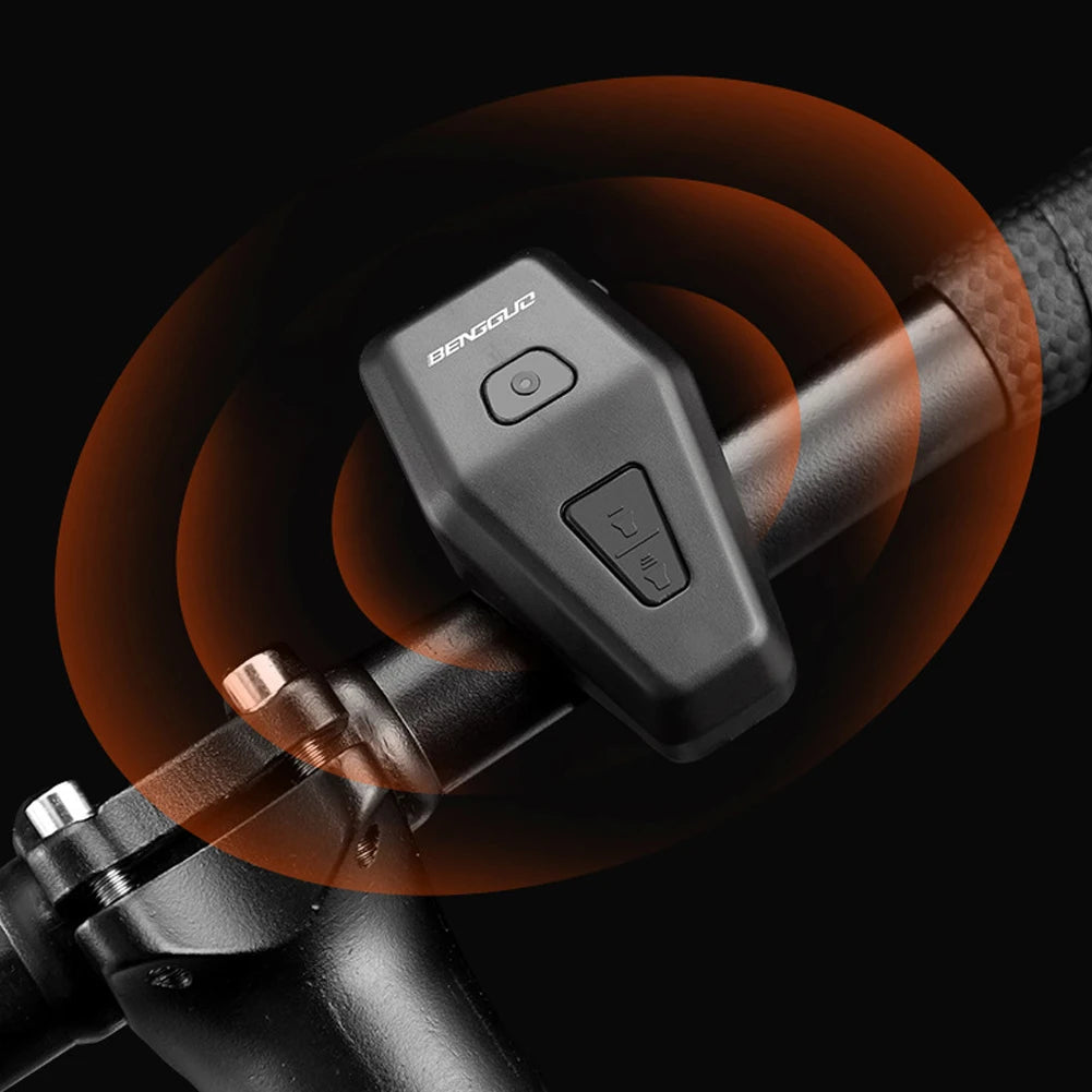 Electric Bike Bell with Anti-Theft Alarm Motorcycle Electric Horn Waterproof Electronic Bicycle Horn Bike Accessories