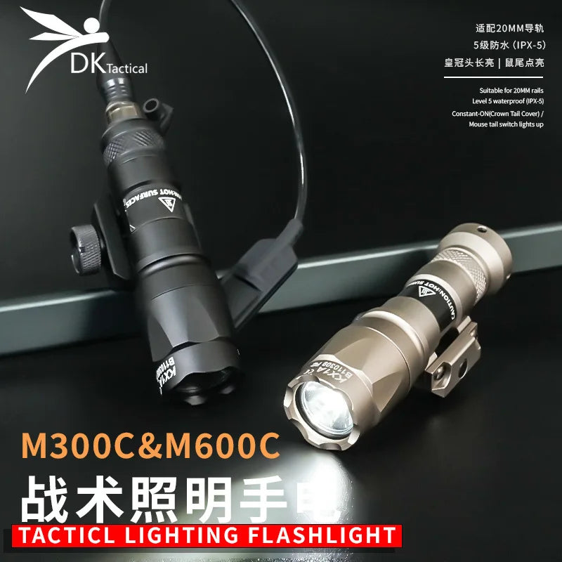 US Warehouse Tactical SF X300 X300U M600C M300 Flashlight Hunting Weapon Scout Light Airsoft Lamp Accessories Fit 20mm Rail
