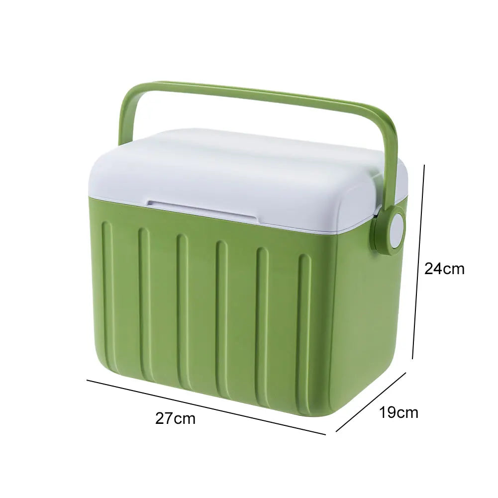 5/6L Portable Outdoor Incubator Large Capacity Food Storage Box Cooler Ice Bottle Cooler Mini Fridge Camping Refrigerator