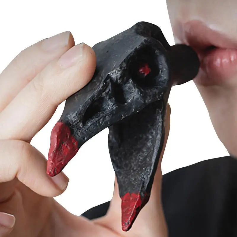 Aztec Outpost Whistles Unique Scary Prank Death Whistle Bone-Chilling Sounding Skull Shape Whistle Loud Ornament