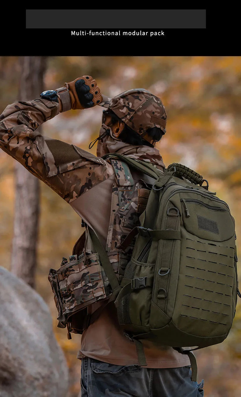 Oulylan Outdoor Traveling Waterproof Trekking Fishing Hunting Climbing Bag Male Camo Backpack Camping Men  Rucksack