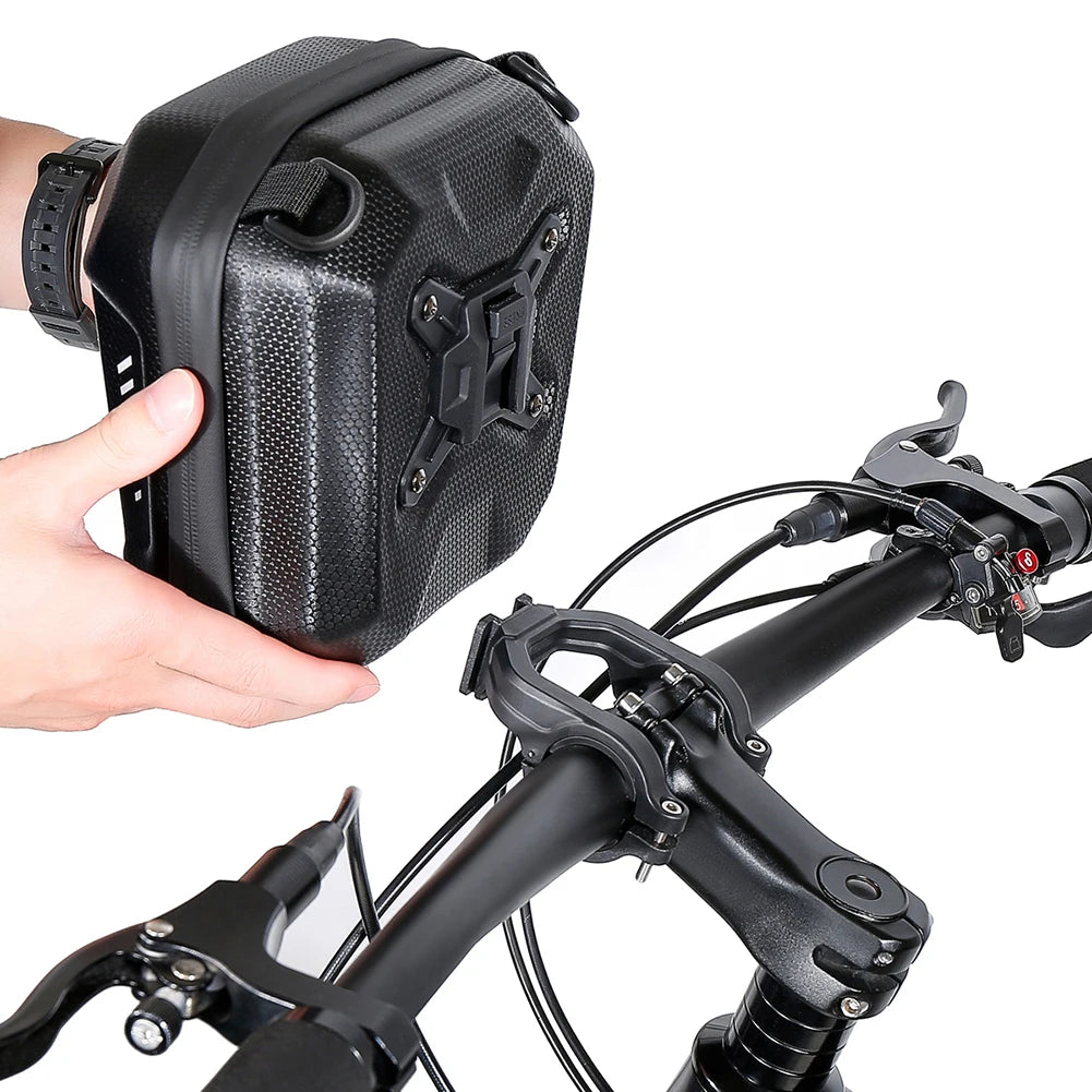 WILD MAN Front Tube Cycling Bag Multifunctional Bike Hard Shell Phone Case Large Capacity Reflective Pattern Bicycle Assessoires