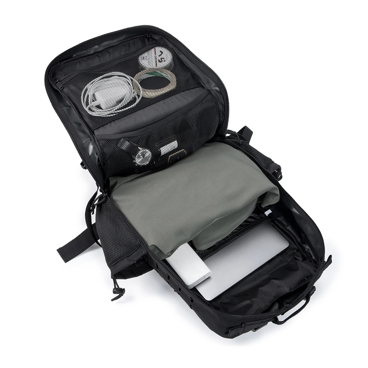 45L Men's and Women's Tactical Backpack Outdoor Camping Equipment Backpack Hiking Backpack Travel Backpack with Double Cup Holde