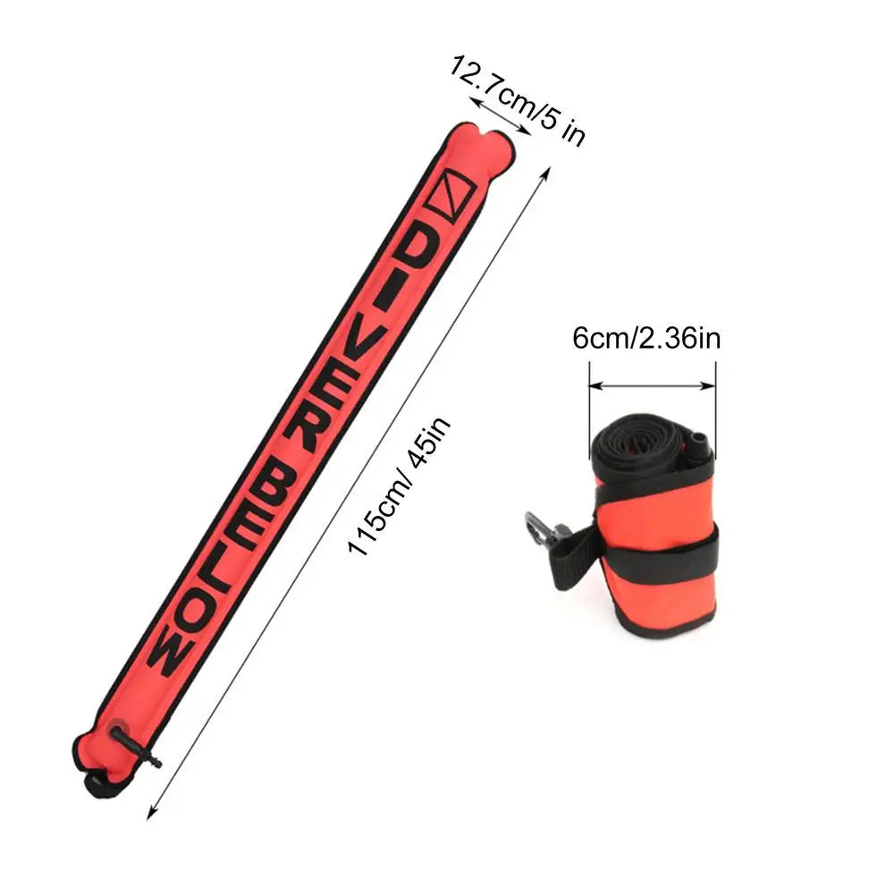 Scuba Dive Buoy Dive Buoy Diving Accessories Safety Gear Sealing TPU Coating Reflective Diving Signal Marker For Diving Swimming