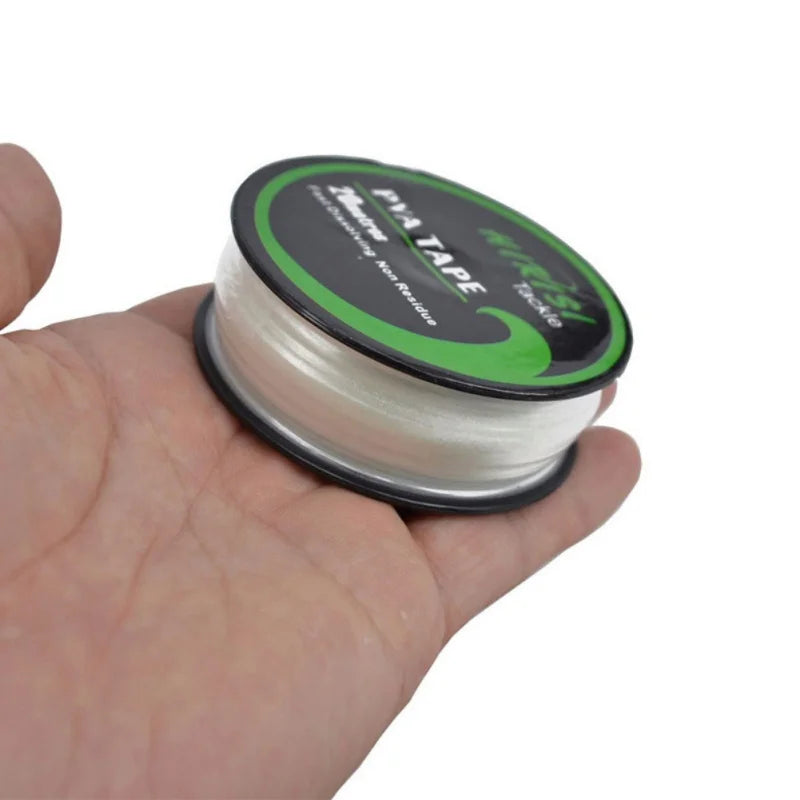 1PC Fishing PVA Tape Quick Water Dissolve Film String Line Roll Feeder Fast Water-Soluble Carp Fishing Tools Carp Fishing Feeder