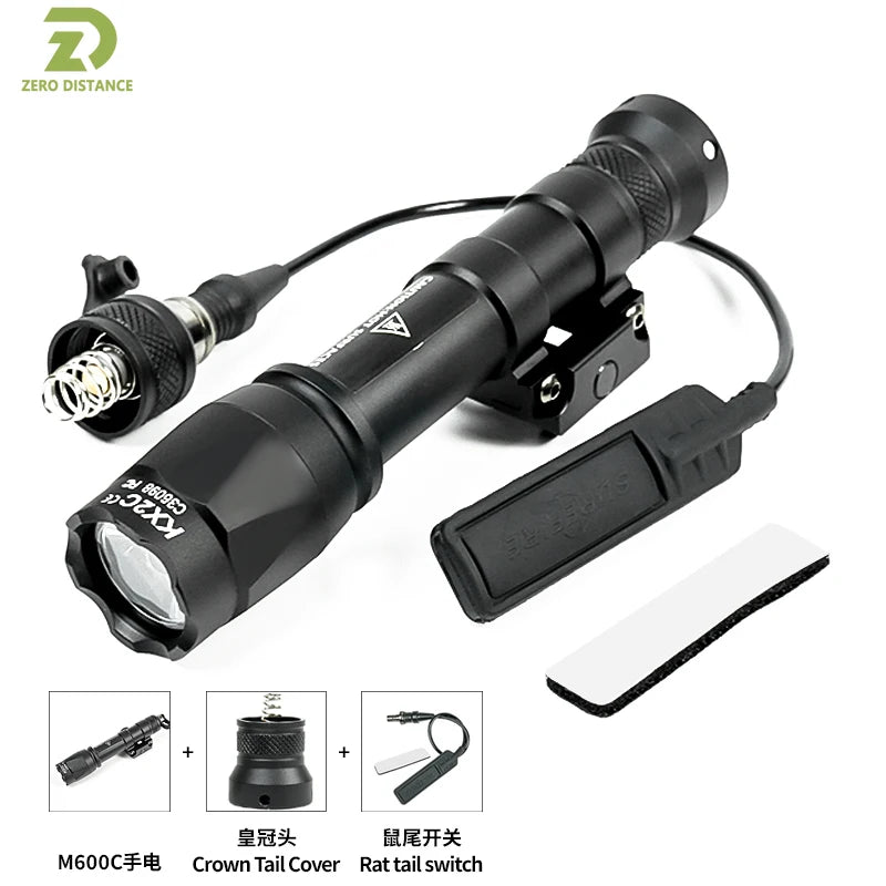Tactical SF X300 X300U Ultra Metal Flashlight Strobe Scout Light M300C M600C PEQ Airsoft Hunting Weapon Flashlight Fit 20mm Rail