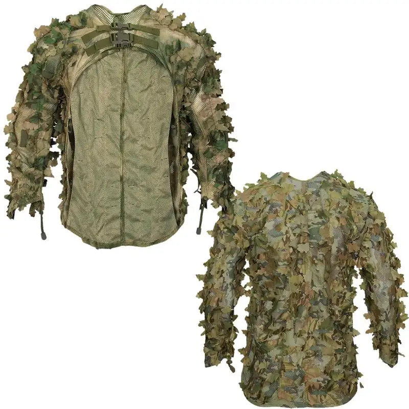 Ghillie Suit Breathable Ghillie Suit For Turkey Hunting Hunting Gear Camouflage Material Woodland Camouflage Jacket & Pants