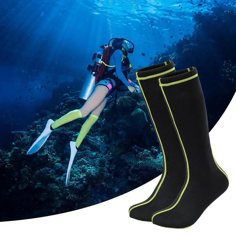 Wetsuit Socks Non-Slip Insulated Neoprene Elastic Diving And Surfing Socks For Cold Water Durable Knee Length neoprene socks