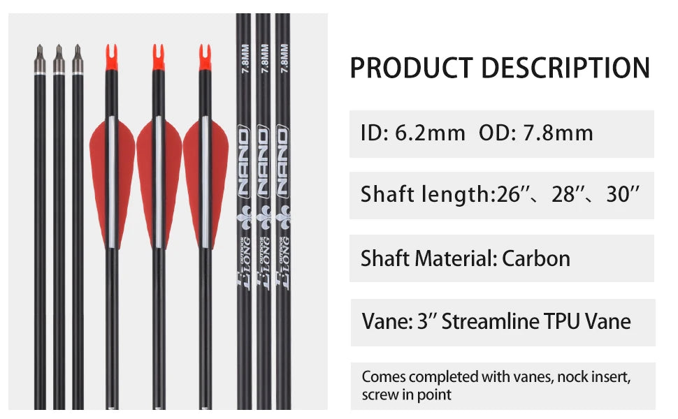 Elong 6/12PCS 26/28/30