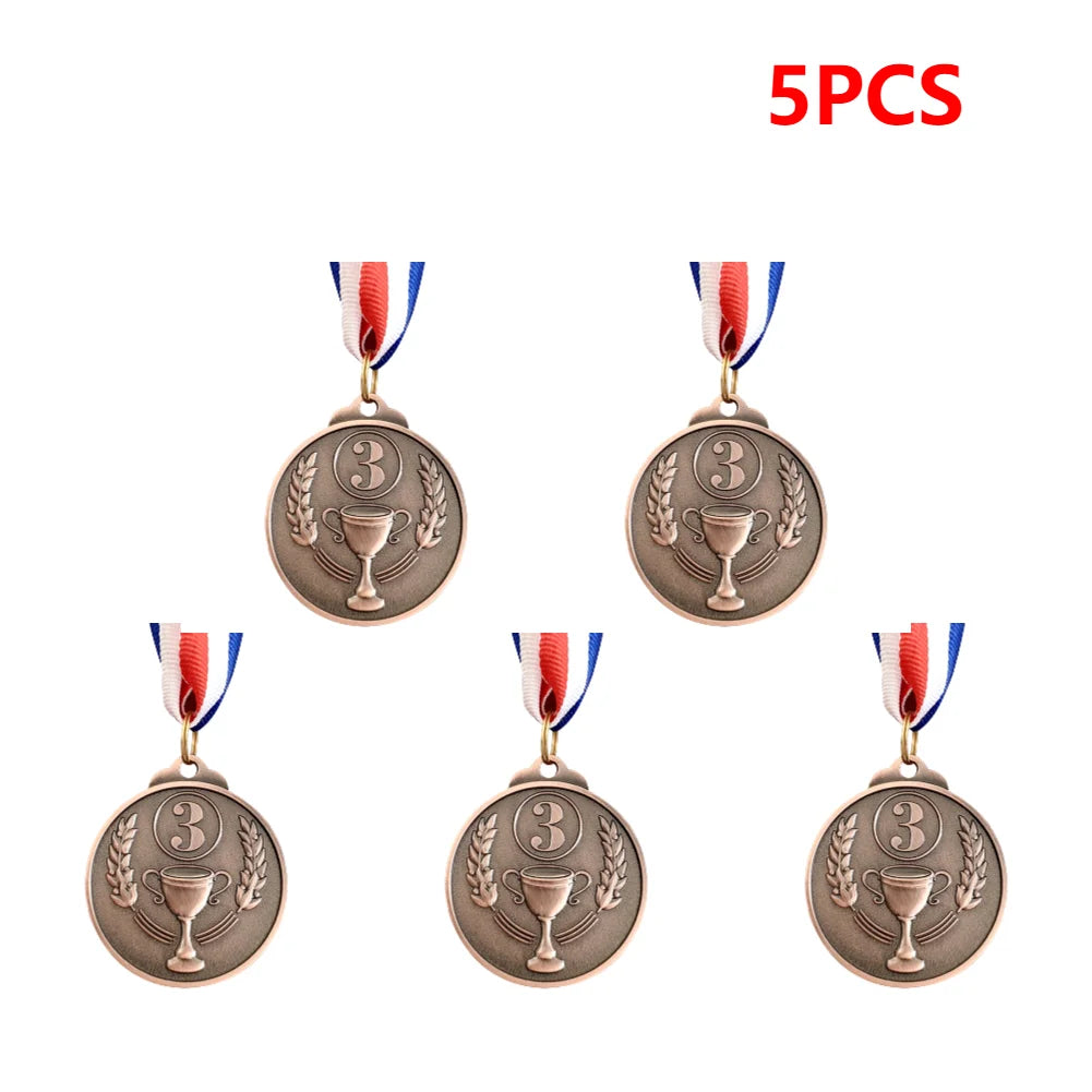 Gold Silver Bronze Medal Gold Silver Bronze Prizes Award Soccer Football Medals for Championship Cheerleading Sports Competition