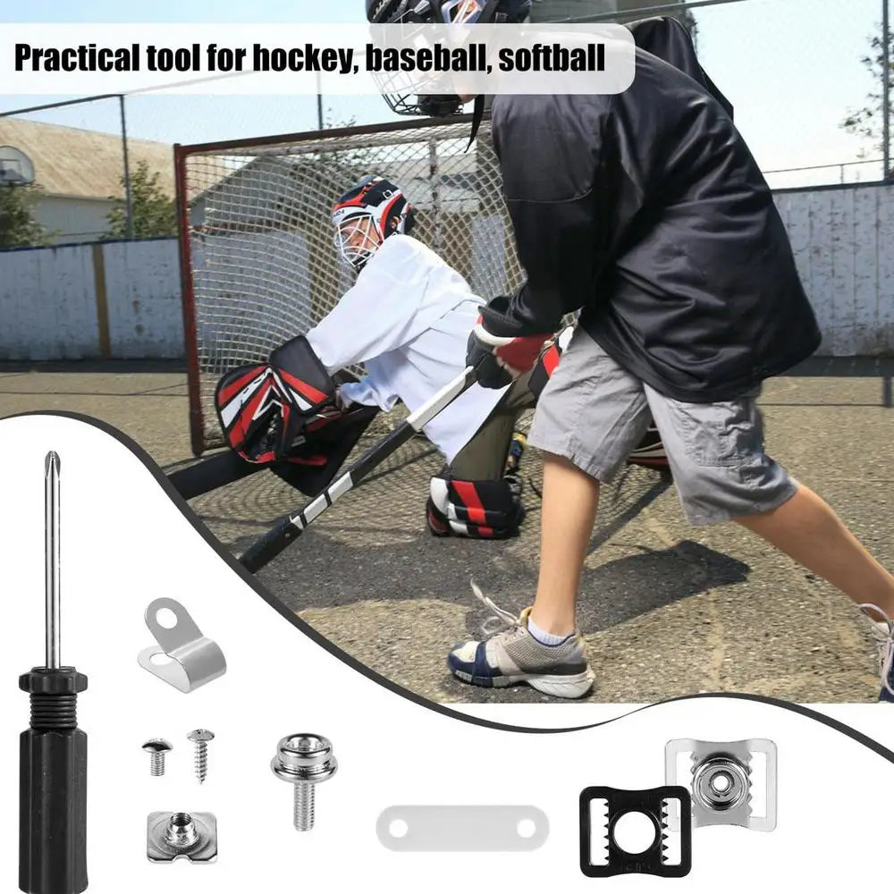 Ice Hockey Helmet Repair Accessories 57pcs Football Baseball Hockey Softball Helmet Repair Kit Replacement screw parts Tools