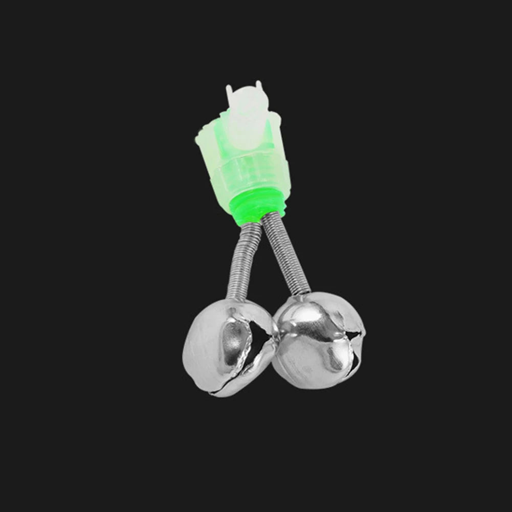 10 Pcs Fishing Bells Fishing Bite Alarms Bell Rod Clip Tip Twin Spiral Bells Fishing Rod Alarm Night Fishing Rod Bite Bait Alarm