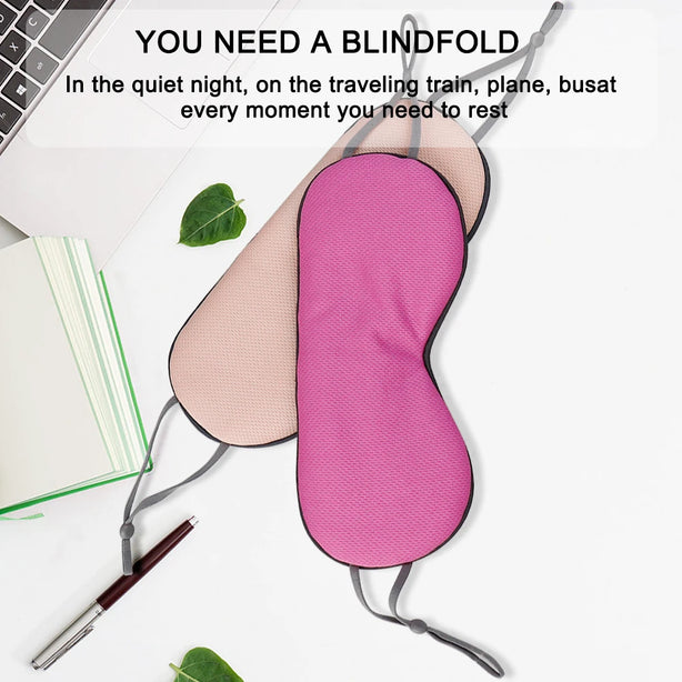 Sleeping Eye Mask Korean Style Warm And Cool Dual Use Adjustable Travel Light Blocking Breathable Eye Cover Blindfold Eye Patch