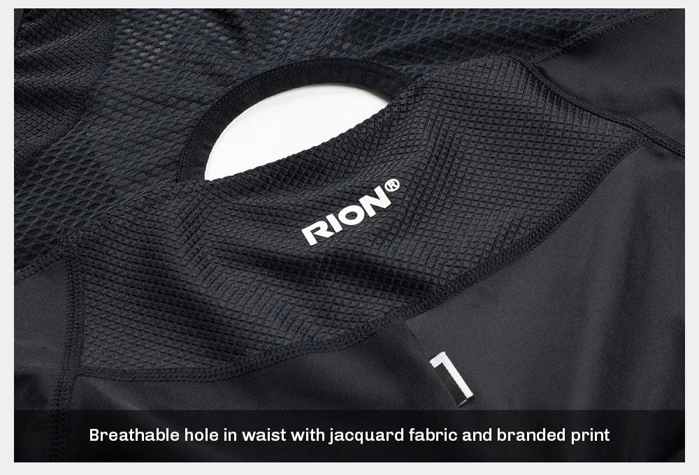 RION Elastic Interface Cushion Upgrade Men Cycling Bib Shorts MTB Road Bike Tights Race Bicycle Culotte Ropa Ciclismo Hombre